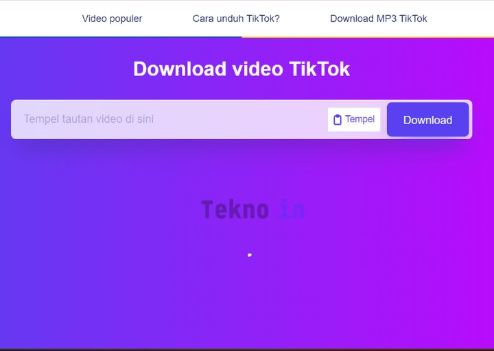 cara download video tiktok menggunakan ssstiktok