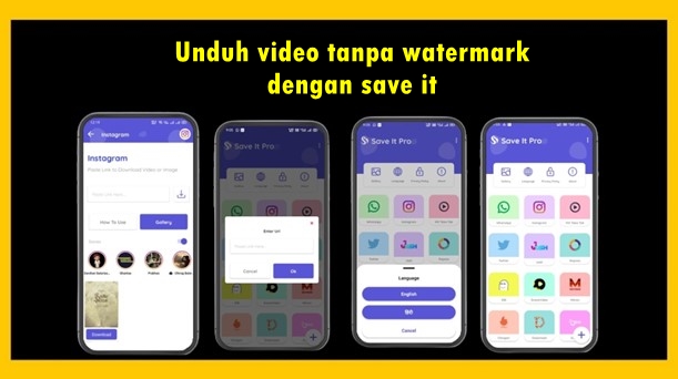 unduh video tanpa watermark dengan aplikasi save it