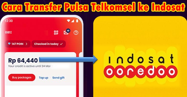 Cara transfer pulsa Telkomsel ke Indosat