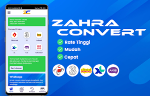 Zahra Convert -Aplikasi Convert Pulsa Rate Tinggi