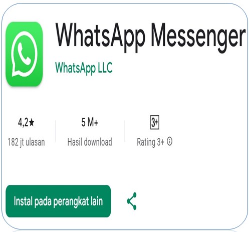 Install Ulang Aplikasi Whatsapp