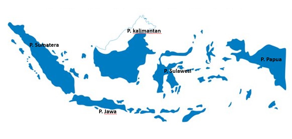 Peta Indonesia beserta nama pulau