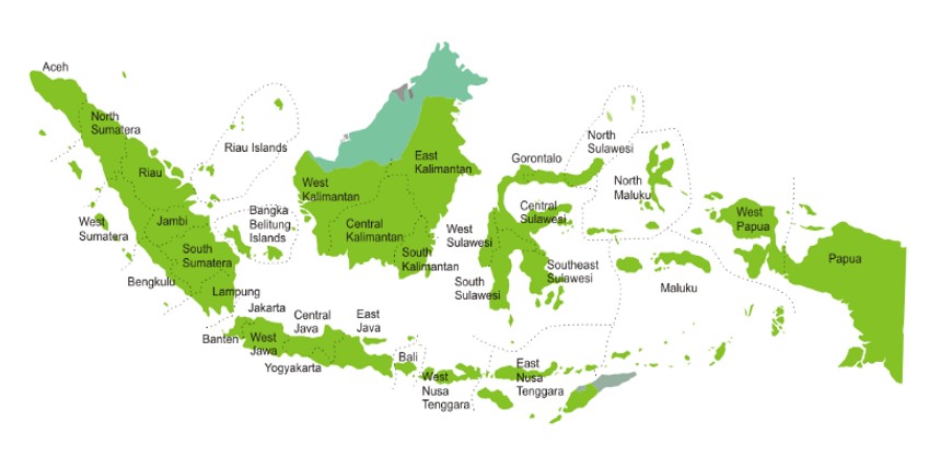 Peta Indonesia Beserta Nama Pulau