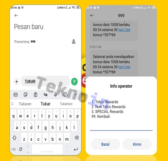 Tukar Poin Indosat Menjadi Kuota Lewat SMS