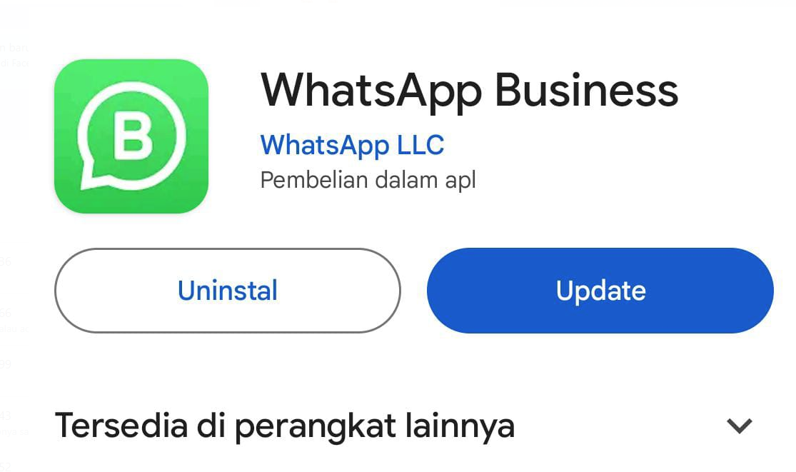 Melakukan Install Ulang Aplikasi Whatsapp